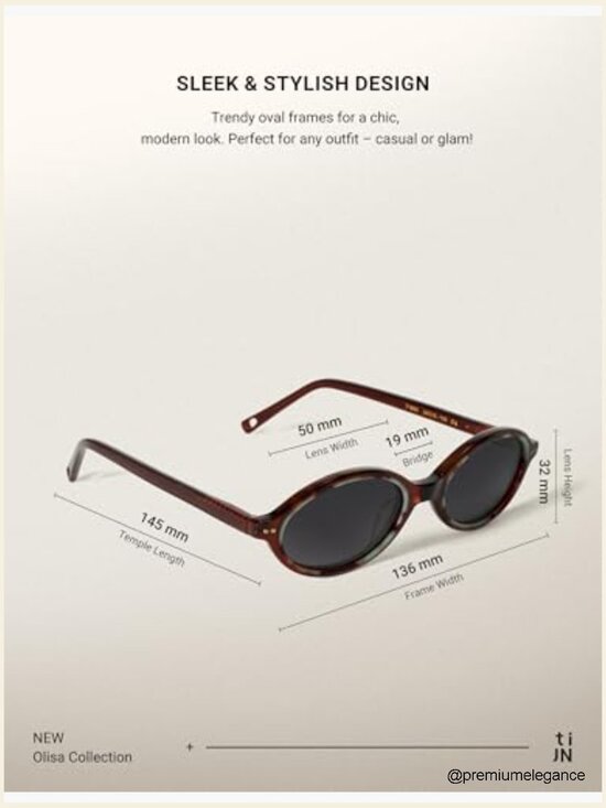 Retro Oval Polarized Sunglasses - UV400 Protection Lightweight Frame main image 7